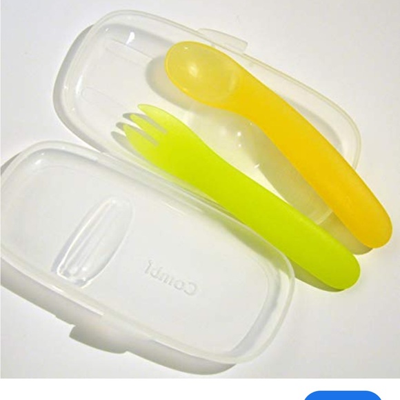 Combi Baby Utensil Set with Case - Picture 3 of 4
